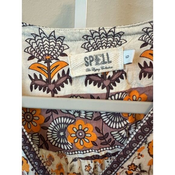 Spell and The Gypsy Collective Love Romper In Orange Blossom Size Small / 6 - Picture 4 of 10
